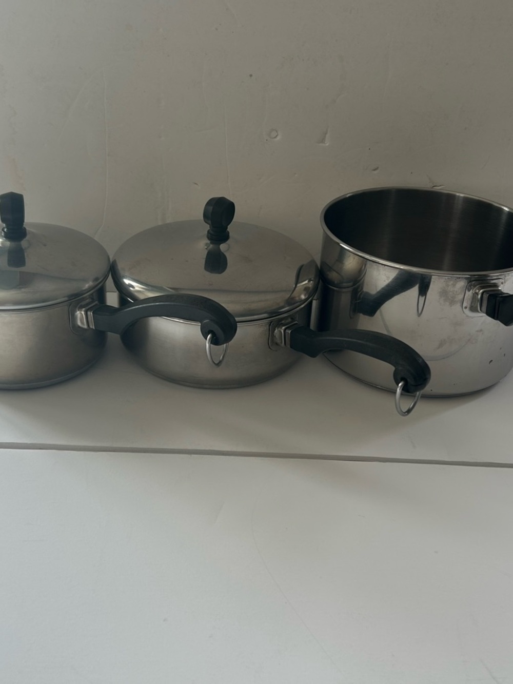 Farberware Stainless Steel Cookware Lid with Brushed Silver Finish